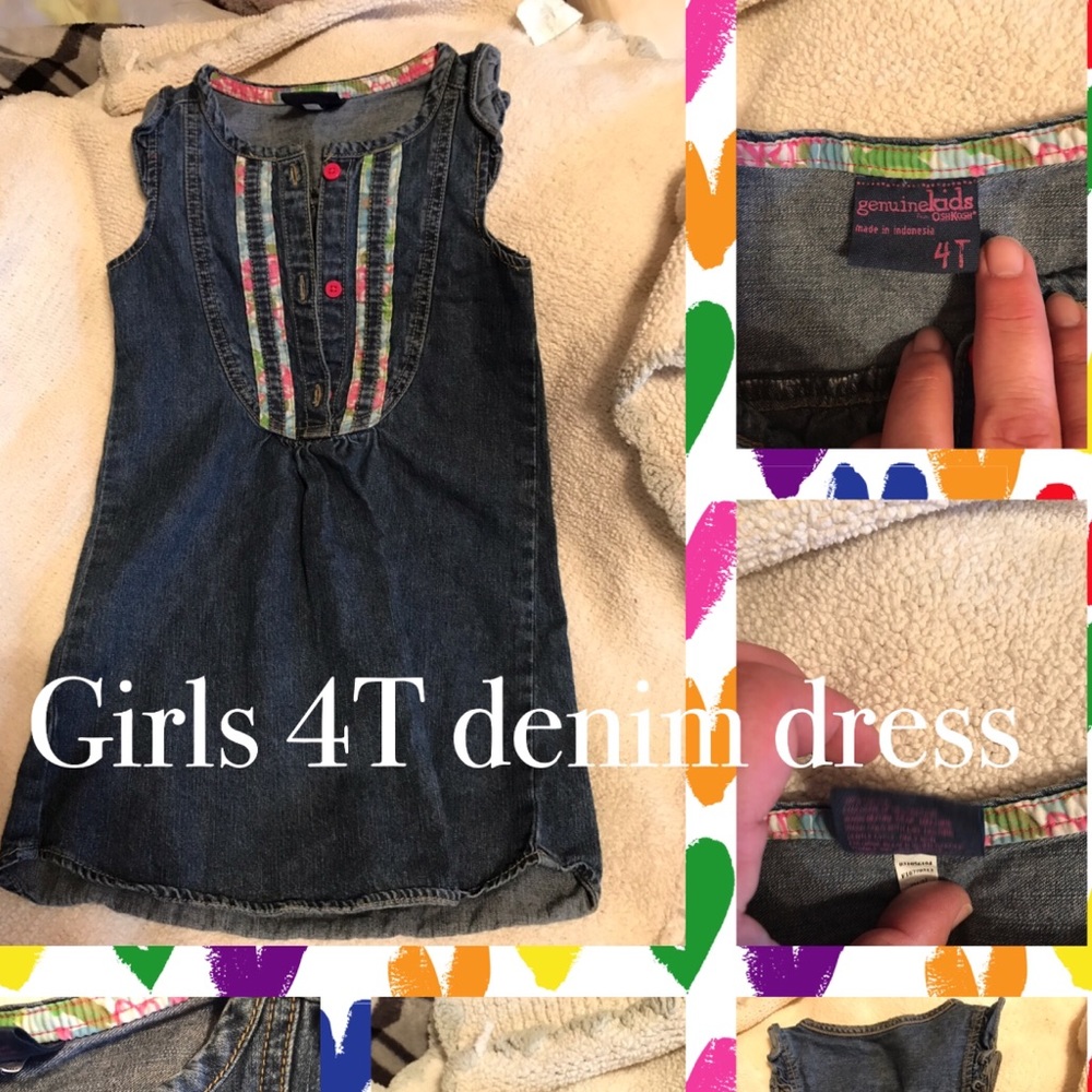 Girls denim dress 4T